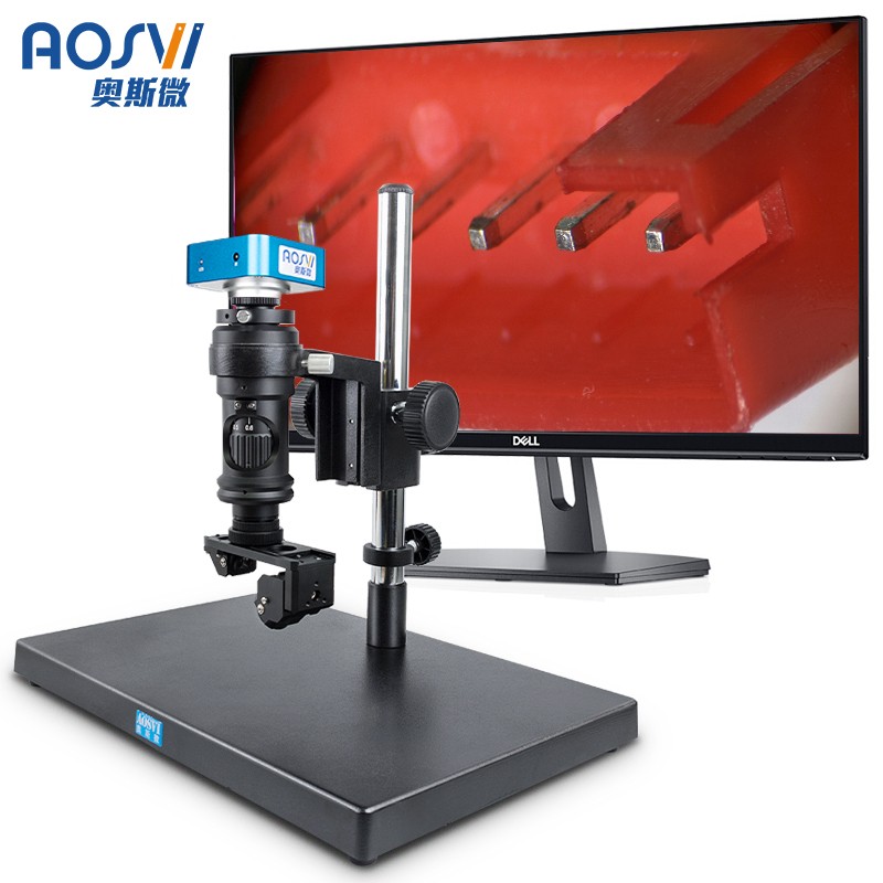 奥斯微（AOSVI）电子3D三维视频显微镜 电子立体检测显微镜 高清视频放大镜 电子放大镜 工业检测 3D-21TZ（高清拍照录制/手动变倍）